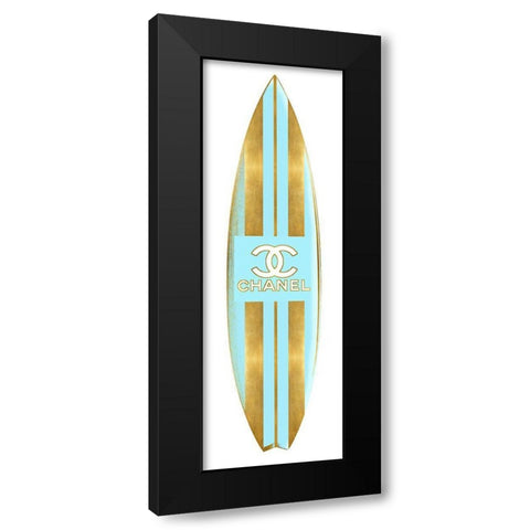 Fashion Surfboard III Black Modern Wood Framed Art Print by Blake, Madeline
