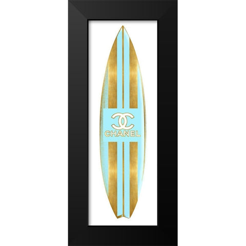 Fashion Surfboard III Black Modern Wood Framed Art Print by Blake, Madeline