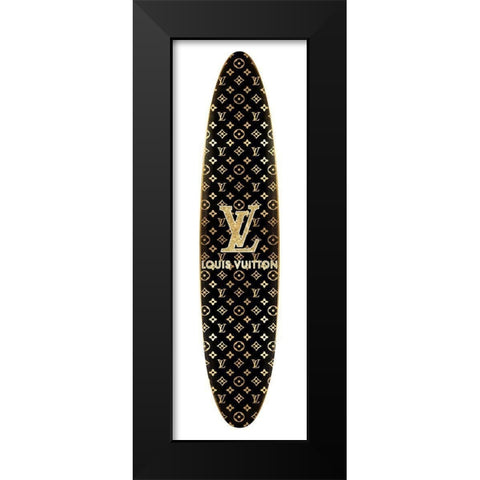 Fashion Surfboard France I Black Modern Wood Framed Art Print by Blake, Madeline