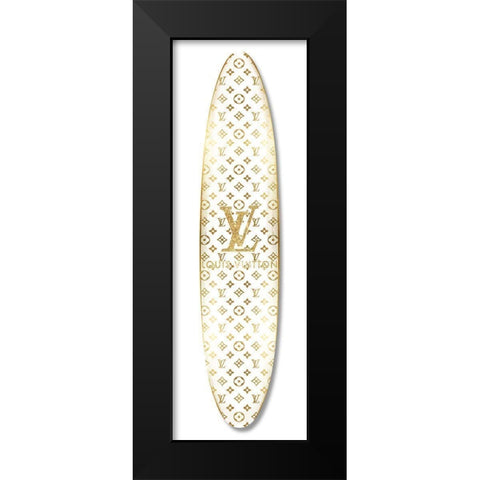 Fashion Surfboard France III Black Modern Wood Framed Art Print by Blake, Madeline