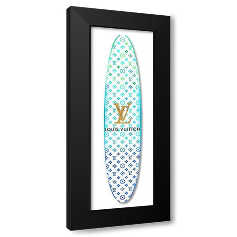Fashion Surfboard France IV Black Modern Wood Framed Art Print with Double Matting by Blake, Madeline