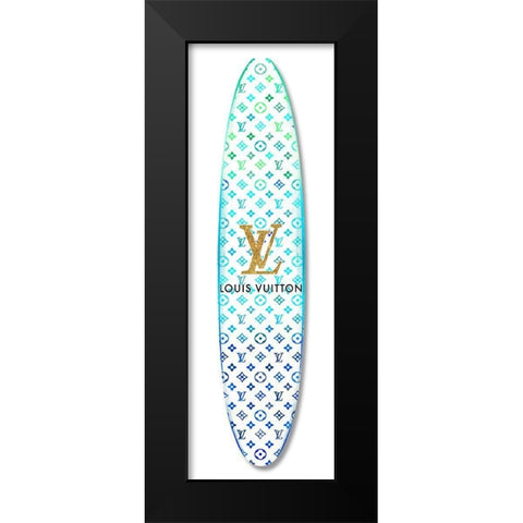 Fashion Surfboard France IV Black Modern Wood Framed Art Print by Blake, Madeline