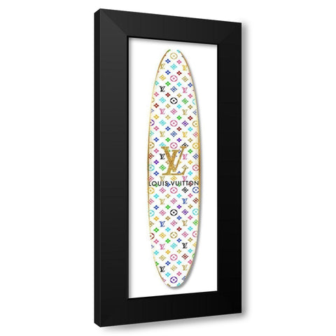 Fashion Surfboard France VI Black Modern Wood Framed Art Print with Double Matting by Blake, Madeline