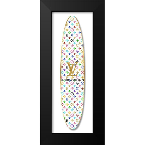 Fashion Surfboard France VI Black Modern Wood Framed Art Print by Blake, Madeline