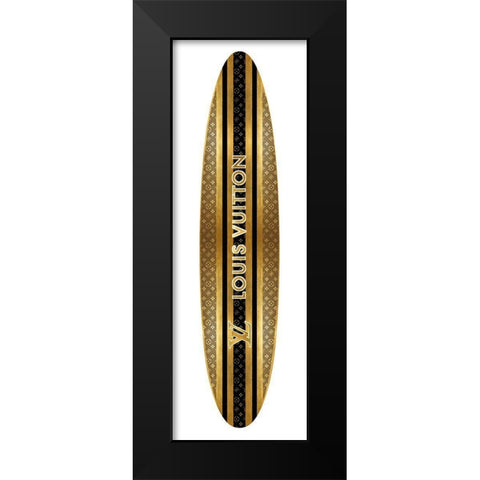 Fashion Surfboard France VII Black Modern Wood Framed Art Print by Blake, Madeline