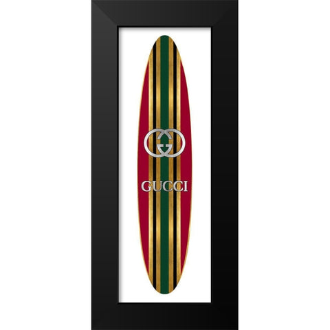 Fashion Surfboard Italy I Black Modern Wood Framed Art Print by Blake, Madeline