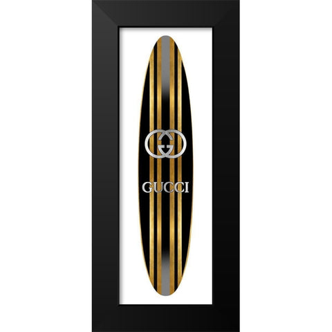 Fashion Surfboard Italy II Black Modern Wood Framed Art Print by Blake, Madeline