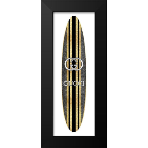 Fashion Surfboard Italy III Black Modern Wood Framed Art Print by Blake, Madeline