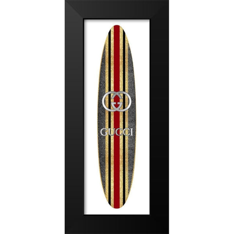 Fashion Surfboard Italy IV Black Modern Wood Framed Art Print by Blake, Madeline