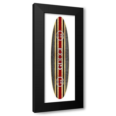 Fashion Surfboard Italy VI Black Modern Wood Framed Art Print with Double Matting by Blake, Madeline
