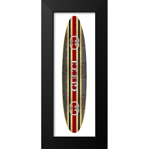 Fashion Surfboard Italy VI Black Modern Wood Framed Art Print by Blake, Madeline