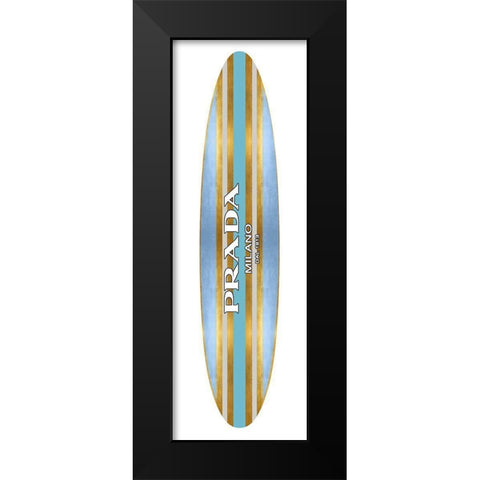 Fashion Surfboard Milan II Black Modern Wood Framed Art Print by Blake, Madeline