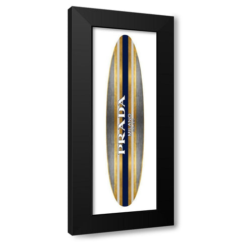 Fashion Surfboard Milan III Black Modern Wood Framed Art Print with Double Matting by Blake, Madeline