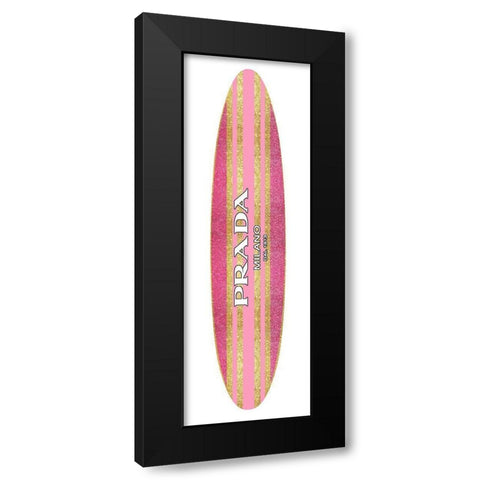 Fashion Surfboard Milan IV Black Modern Wood Framed Art Print with Double Matting by Blake, Madeline
