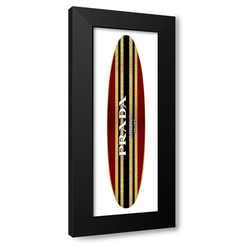 Fashion Surfboard Milan V Black Modern Wood Framed Art Print with Double Matting by Blake, Madeline