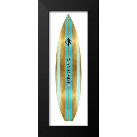 Fashion Surfboard NYC I Black Modern Wood Framed Art Print by Blake, Madeline