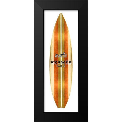 Fashion Surfboard Paris I Black Modern Wood Framed Art Print by Blake, Madeline