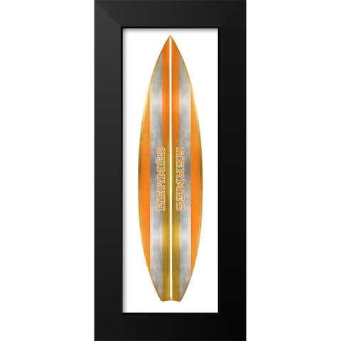 Fashion Surfboard Paris II Black Modern Wood Framed Art Print by Blake, Madeline