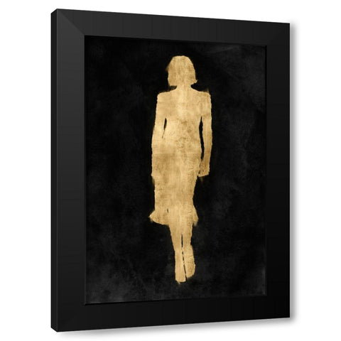 Fashion Figure Gold I Black Modern Wood Framed Art Print with Double Matting by Blake, Madeline