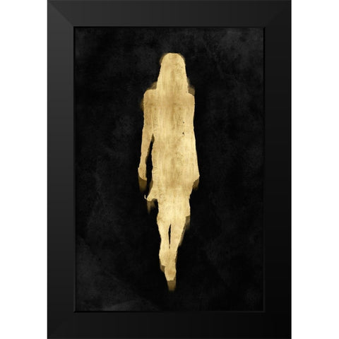 Fashion Figure Gold II Black Modern Wood Framed Art Print by Blake, Madeline