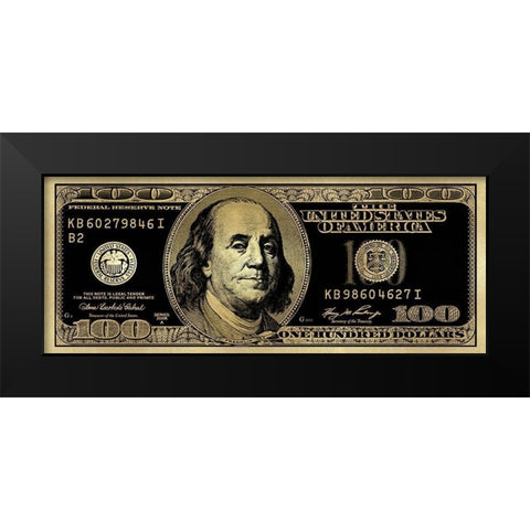New Money III Black Modern Wood Framed Art Print by Blake, Madeline