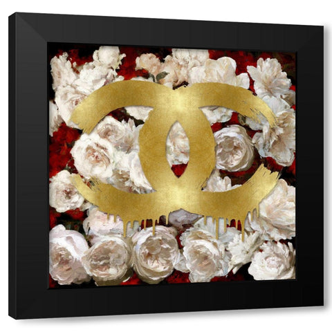 Fashion and Flowers I Black Modern Wood Framed Art Print with Double Matting by Blake, Madeline
