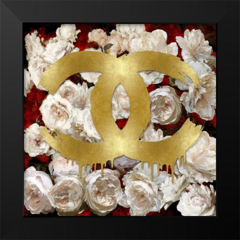 Fashion and Flowers I Black Modern Wood Framed Art Print by Blake, Madeline