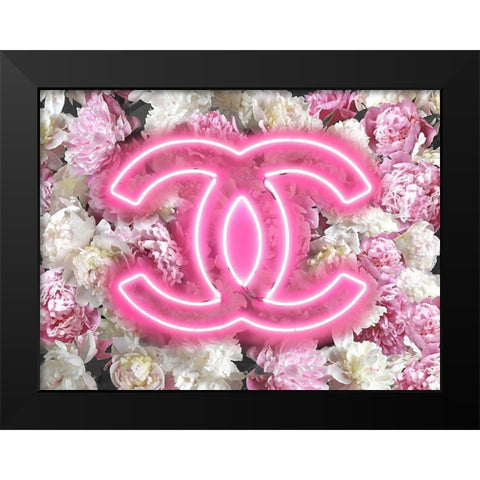 Fashion Neon Black Modern Wood Framed Art Print by Blake, Madeline