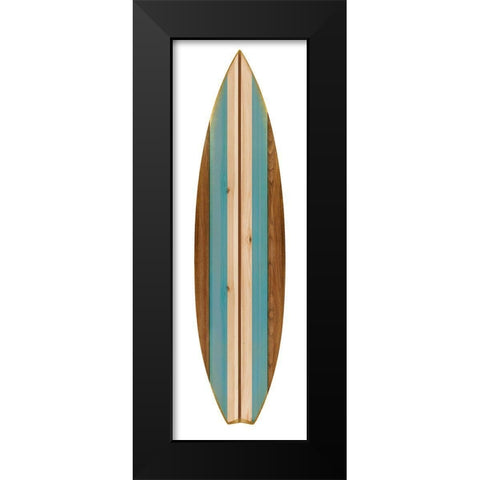Surfboard II Black Modern Wood Framed Art Print by Blake, Madeline