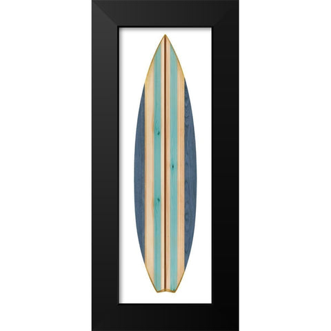 Surfboard III Black Modern Wood Framed Art Print by Blake, Madeline