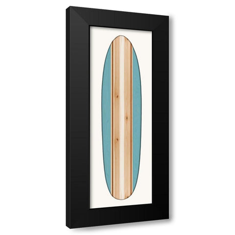 Vintage Surfboard I Black Modern Wood Framed Art Print with Double Matting by Blake, Madeline