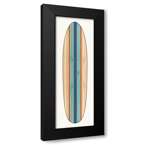 Vintage Surfboard II Black Modern Wood Framed Art Print with Double Matting by Blake, Madeline