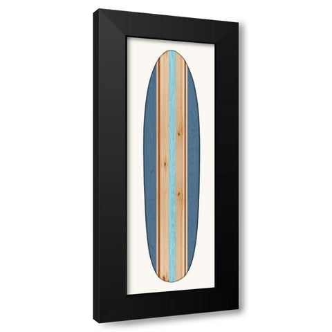 Vintage Surfboard III Black Modern Wood Framed Art Print by Blake, Madeline