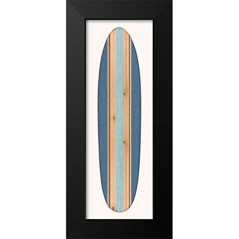 Vintage Surfboard III Black Modern Wood Framed Art Print by Blake, Madeline