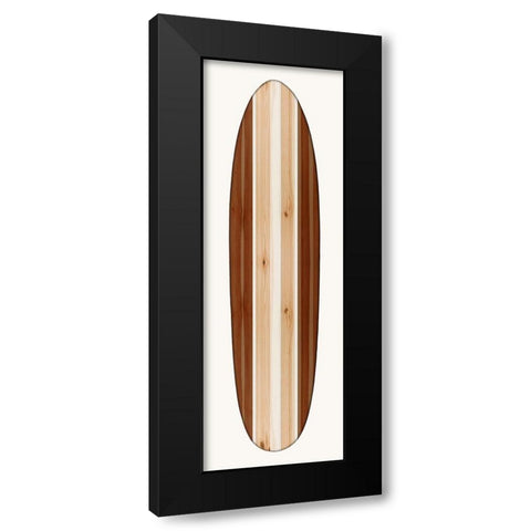 Vintage Surfboard IV Black Modern Wood Framed Art Print by Blake, Madeline