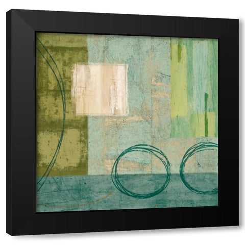 Aquamarine I Black Modern Wood Framed Art Print by Nelson, Brent