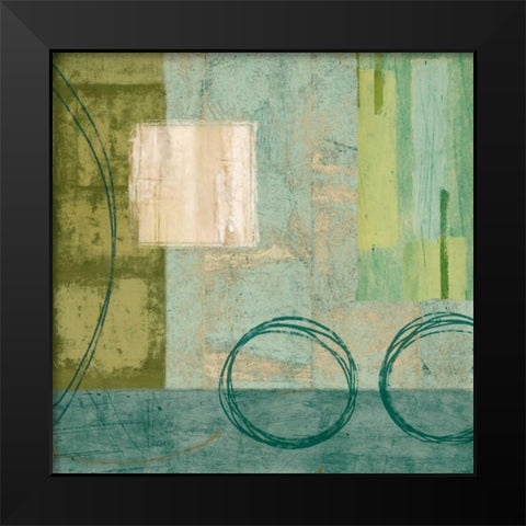 Aquamarine I Black Modern Wood Framed Art Print by Nelson, Brent