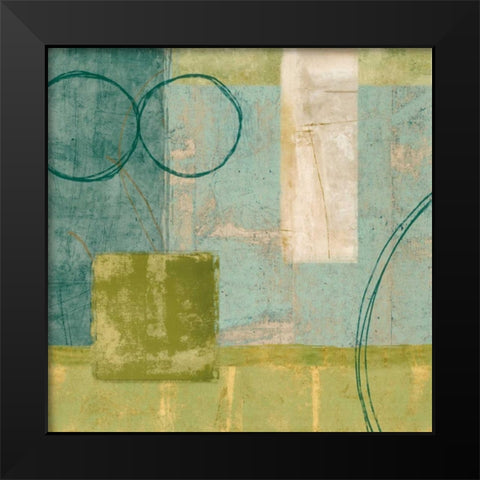 Aquamarine II Black Modern Wood Framed Art Print by Nelson, Brent
