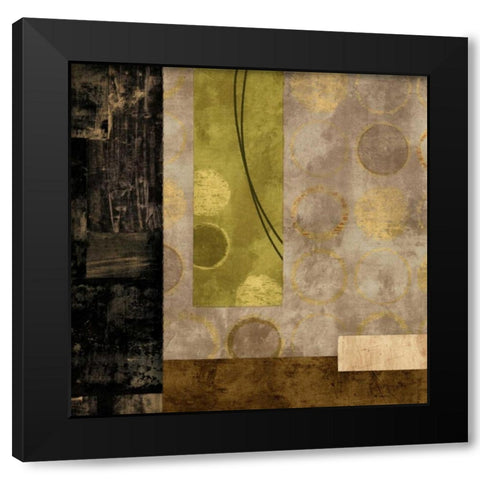 Escalate Black Modern Wood Framed Art Print by Nelson, Brent