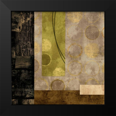 Escalate Black Modern Wood Framed Art Print by Nelson, Brent