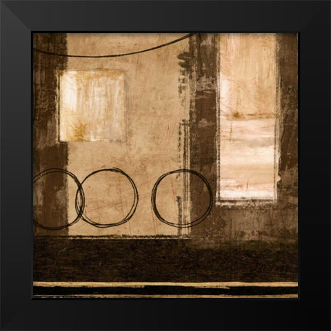 Buoyant Black Modern Wood Framed Art Print by Nelson, Brent