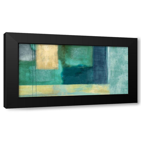 The Engagement Black Modern Wood Framed Art Print by Nelson, Brent