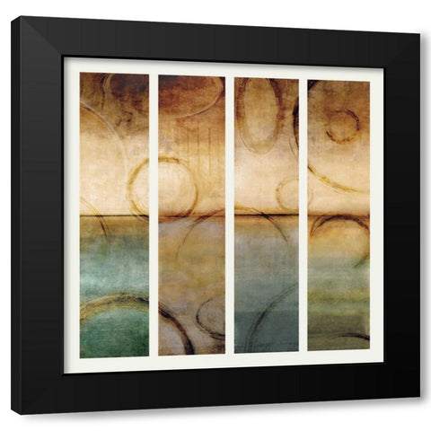 Horizons II Black Modern Wood Framed Art Print by Nelson, Brent