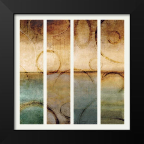 Horizons II Black Modern Wood Framed Art Print by Nelson, Brent