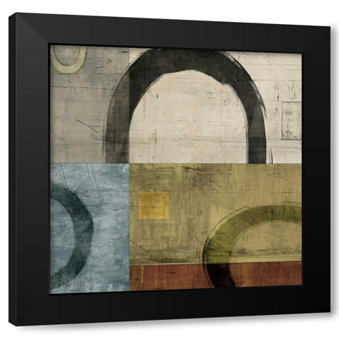 Remix I Black Modern Wood Framed Art Print by Nelson, Brent