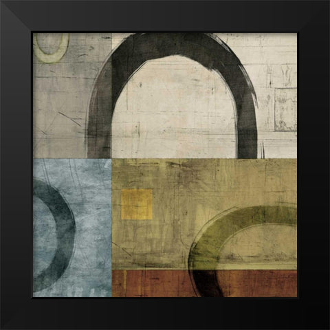 Remix I Black Modern Wood Framed Art Print by Nelson, Brent