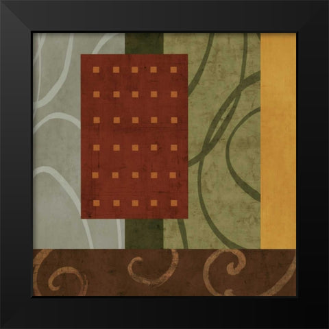 Verve II Black Modern Wood Framed Art Print by Nelson, Brent