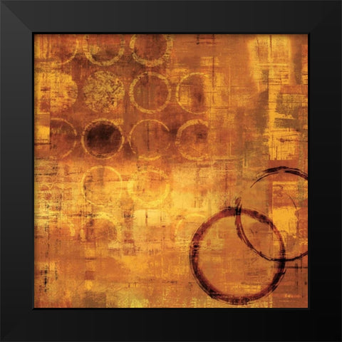 De Oro Black Modern Wood Framed Art Print by Nelson, Brent