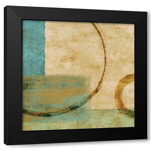 Relativity I Black Modern Wood Framed Art Print with Double Matting by Nelson, Brent