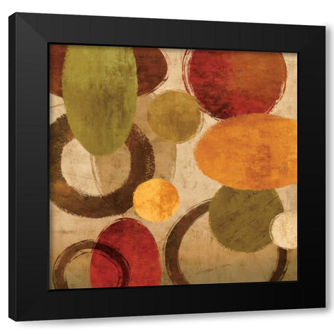 Onward II Black Modern Wood Framed Art Print with Double Matting by Nelson, Brent